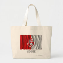Drapeau de ondulation de Vendée avec le nom Sac Fourre-tout