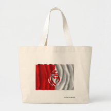 Drapeau de ondulation de Vendée Sacs De Toile