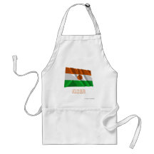 Drapeau de ondulation du Niger avec le nom Tabliers