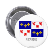 Drapeau de Picardie avec le nom Pin's