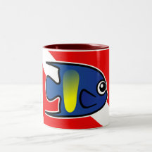 Drapeau de piqué de scalaire de Yellowbar de bande Mugs À Café