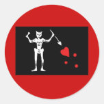 Drapeau de pirate de Blackbeard Autocollants