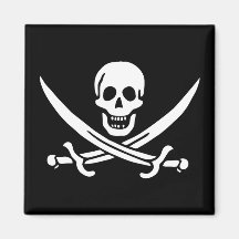 Drapeau de pirate de calicot Jack Magnets Pour Réfrigérateur