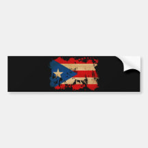 Drapeau de Porto Rico Adhésifs Pour Voiture