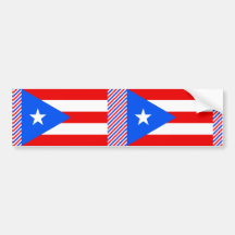 Drapeau de Porto Rico Autocollant Pour Voiture