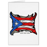 Drapeau de Porto Rico Reggaeton Carte De Vœux