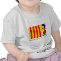 Drapeau de Provence-Alpes-Côte d'Azur avec le nom T-shirts