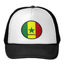 Drapeau de qualité de rondeau du Sénégal Casquette