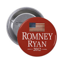 Drapeau de Romney Ryan Etats-Unis Badges Avec Agrafe