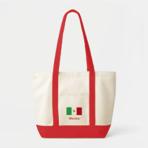 Drapeau de sac fourre-tout à impulsion du Mexique