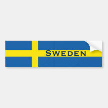 Drapeau de Suédois de la Suède Autocollant Pour Voiture