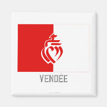 Drapeau de Vendée avec le nom Aimant