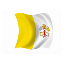 Drapeau de Ville du Vatican Cartes Postales