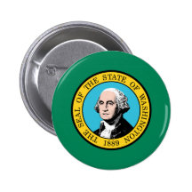 Drapeau de Washington Badges Avec Agrafe
