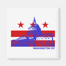 Drapeau de Washington DC Aimant