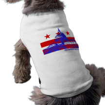 Drapeau de Washington DC Manteau Pour Chien