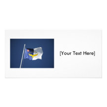 Drapeau des Açores Cartes De Vœux Avec Photo