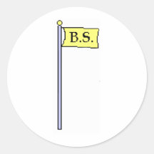 Drapeau des BS Autocollants Ronds