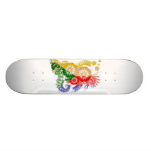 Drapeau des Comores Skateboard Customisable