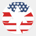 Drapeau des Etats-Unis - blancs rouges et le bleu  Adhésifs