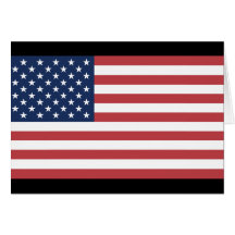 Drapeau des Etats-Unis Carte De Vœux