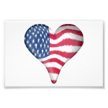 Drapeau des Etats-Unis peignant Streched Photographies