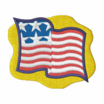 Drapeau des Etats-Unis polos brodés