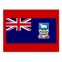 Drapeau des Îles Falkland Carte Postale