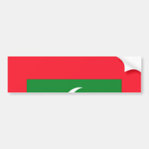 Drapeau des Maldives Adhésif Pour Voiture