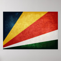 Drapeau des Seychelles Poster