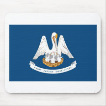 Drapeau d'état de la Louisiane Tapis De Souris