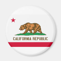 Drapeau d'état de République de la Californie Magnets Pour Réfrigérateur