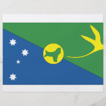 Drapeau d'Île Christmas Tract Personnalisé