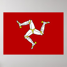 Drapeau d'île de Man Posters