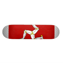 Drapeau d'île de Man Skateboards Personnalisés