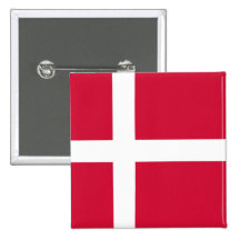 Drapeau DK du Danemark Badge