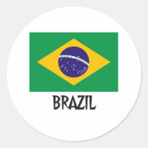 Drapeau du Brésil Autocollants