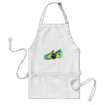 Drapeau du Brésil stylé Tablier