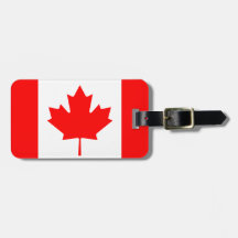 Drapeau du Canada Étiquettes De Bagage