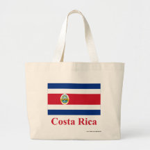 Drapeau du Costa Rica avec le nom Sac