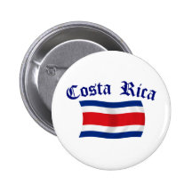 Drapeau du Costa Rica Badges Avec Agrafe