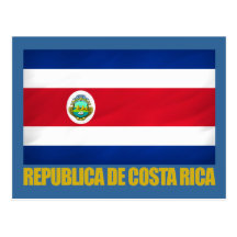 Drapeau du Costa Rica Carte Postale