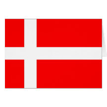 Drapeau du Danemark Carte De Vœux