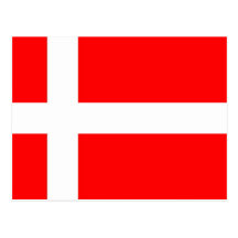 Drapeau du Danemark Carte Postale