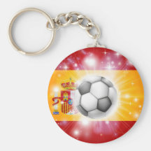 Drapeau du football de l'Espagne Porte-clés