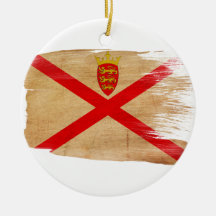 Drapeau du Jersey Ornement De Noël