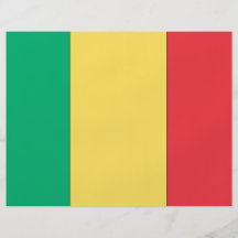 Drapeau du Mali Prospectus En Couleur