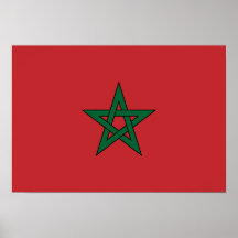 Drapeau du Maroc Affiche