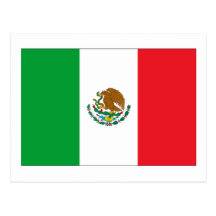 Drapeau du Mexique Cartes Postales