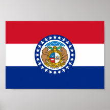 Drapeau du Missouri Affiche